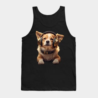 ilove music and dogs Tank Top